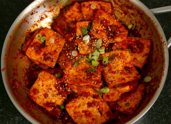 Dubu-Jorim (Spicy Braised Tofu)